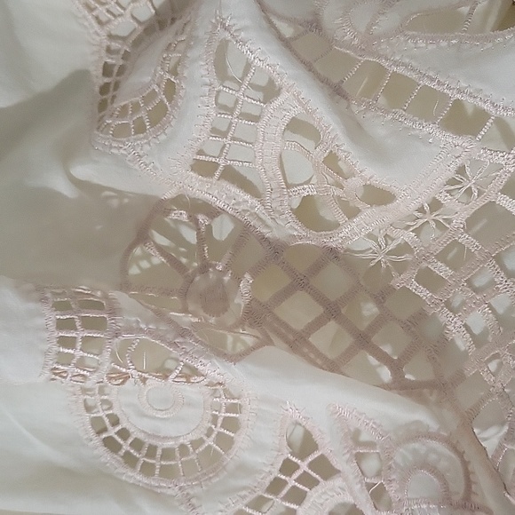 Mark Jacobs cream short summer dress silk and cotton size small 010 - Picture 8 of 8